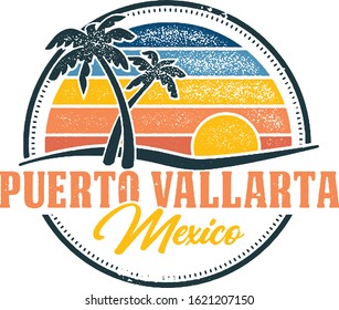 Vintage Style Puerto Vallarta Mexico Design