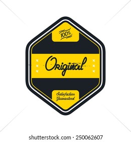 vintage style quality badge - vector illustration