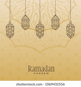 vintage style ramadan kareem background