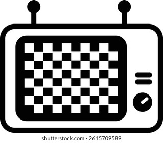 Vintage Style Retro Television Set