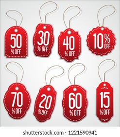 Vintage Style Sale Tags Design vector collection