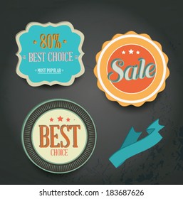 Vintage Style Sale Tags Design