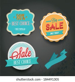 Vintage Style Sale Tags Design
