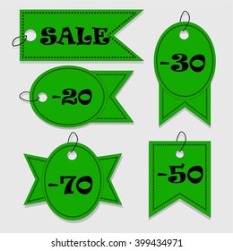 Vintage Style Sale Tags Design