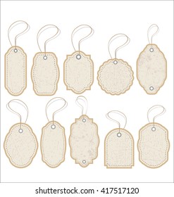 Vintage Style Sale Tags Design