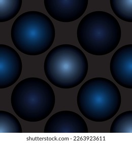 Vintage style scattered circle geometry seamless pattern. Vector illustration surface design for print and web. 