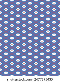 Vintage style seamless pattern design. Vector illustration.