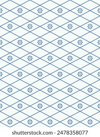 Vintage style seamless pattern design. Vector illustration.
