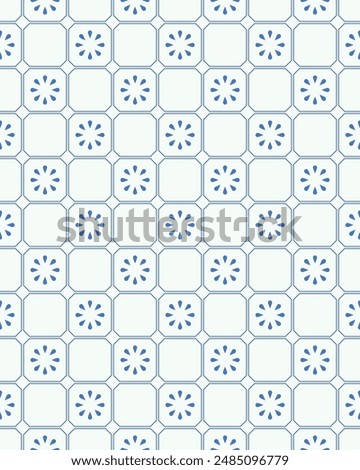 Vintage style seamless pattern design. Vector illustration.