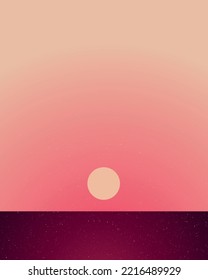 A vintage style space themed poster with space for text