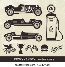 Vintage style sport cars