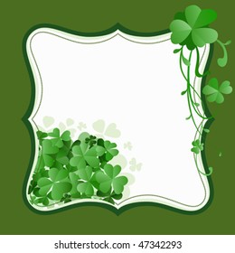 vintage style St. Patrick`s Day frame