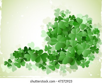 vintage style st. patrick`s day vector card