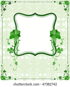 vintage style St. Patrick`s Day frame