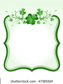 vintage style St. Patrick`s Day frame