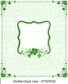 vintage style St. Patrick`s Day frame