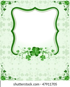 Vintage Style St. Patrick`s Day Frame