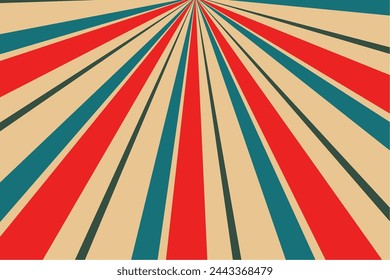 vector de diseño de fondo de rayos de sol de estilo vintage