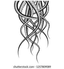 Vintage Style Tentacle Illustration