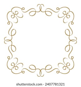 Marco caligráfico vectorial de estilo vintage.