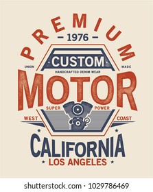 vintage style vector design for tee print