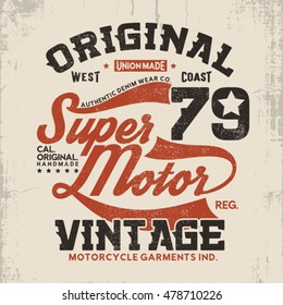vintage style vector design for tee print