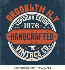 vintage style vector design for tee print