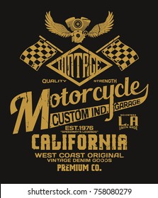 vintage style vector design for tee print