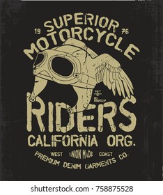vintage style vector design for tee print