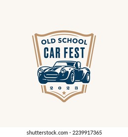 Vintage style vector illustration element for retro design label. Suitable for garage, shops, tires, car wash, car restoration, repair and racing.