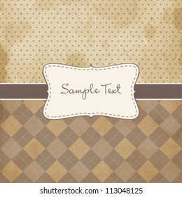 Vintage styled card