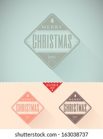  Vintage styled Christmas Card - Set of calligraphic and typographic elements