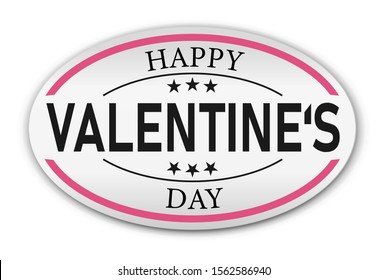 Vintage Styled editable Label Banner for Valentine's day, or other occasion, isolated on white background