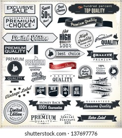 Vintage Styled Premium Quality Label collection