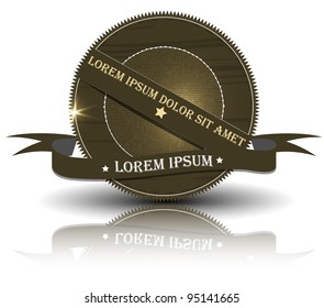 Vintage Styled Premium Quality. Label collection black.