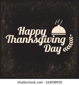  Vintage styled Thanksgiving Card - Set of calligraphic and typographic elements