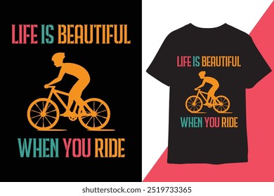 Vintage stylish Bicycle - t-shirt design