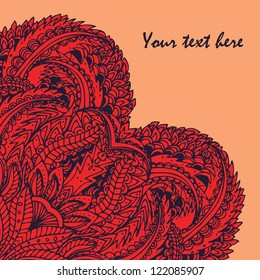Vintage stylish ornamental vector background