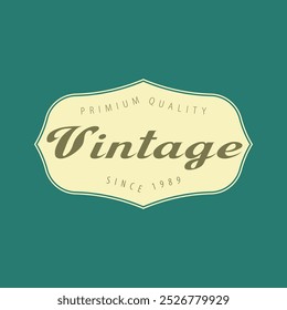 Vintage stylist shape logo design, vintage logo design, vintage brand logo design