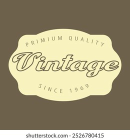 Vintage stylist shape logo design, vintage logo design, vintage brand logo design, vintage stylist shape logo Design