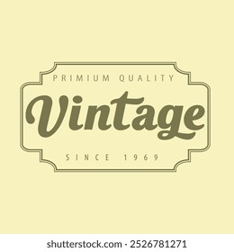 Vintage stylist shape logo design, vintage logo design, vintage brand logo design, vintage stock line stylist logo