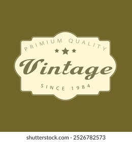 Vintage stylist shape logo design, vintage logo design, vintage brand logo design, vintage stylist shape logo Design