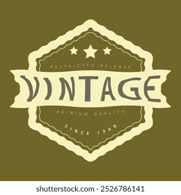 Vintage stylist shape logo design, vintage logo design, vintage brand logo design, 