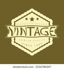 Vintage stylist shape logo design, vintage logo design, vintage brand logo design, 