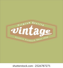 Vintage stylist shape logo design, vintage logo design, vintage brand logo design, vintage stock line stylist logo