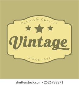 Vintage stylist shape logo design, vintage logo design, vintage brand logo design, vintage stylist shape logo Design