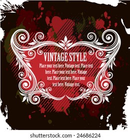 Etiqueta de estilo vintage
