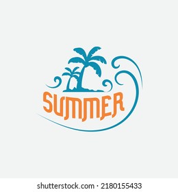 vintage summer badge. retro summer logo. summer logo.