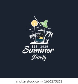 vintage summer badges labels, emblems and logo