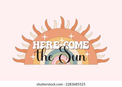 Vintage summer beach t-shirt design, Retro t-shirt design for print, Retro summer